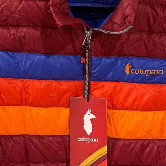 NWT Cotopaxi Burgundy Men’s Striped Vest Large - Picture 4 of 11